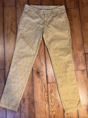 Sundance Khaki Embroidered Chinos with embroidered dot motif